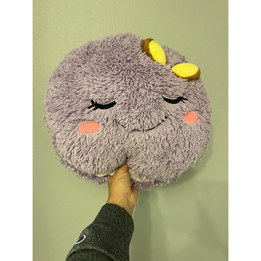 Squishable Lavender Macaron Plush 15 Inch Round Purple Cookie Stuffed Animal Toy